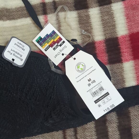 💜5/$25 NWT medium time and true bikini top - Picture 3 of 3